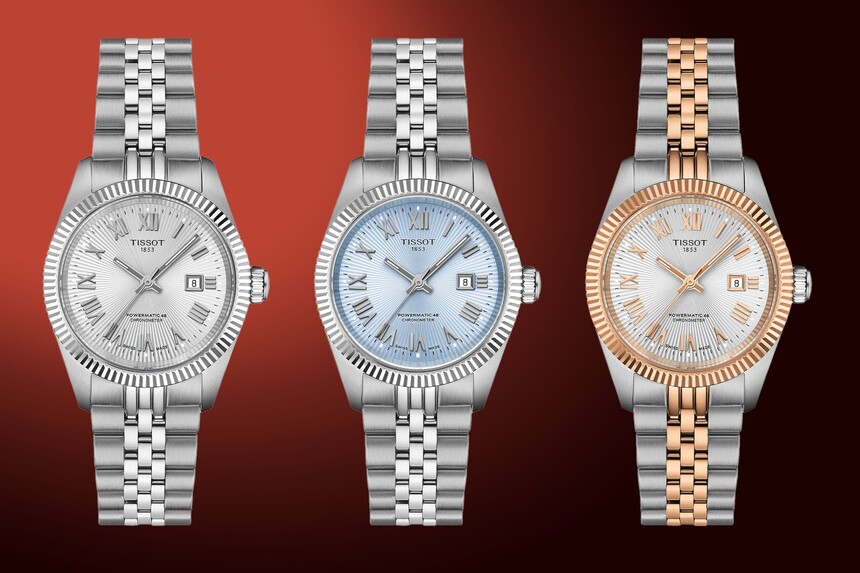 Variantes femeninas del Tissot Ballade Automatic. Fuente: www.monochrome-watches.com
