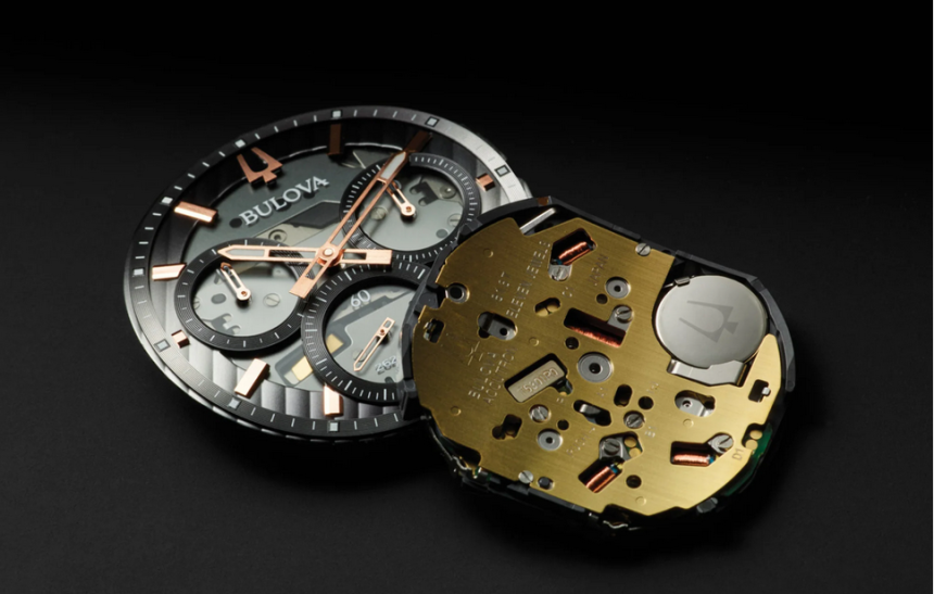 Movimiento de alta frecuencia de Bulova del modelo Curve. Fuente: www.teddybaldassarre.com