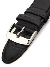 Correa de piel negra unisex HYP-01-NERO