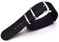 correa de nailon Ricardo Kronplatz, negro, NATO