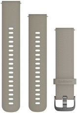 Correa de silicona Garmin 20mm (para Venu, Venu Sq, Venu Sq 2, Venu 2 plus y otros), beige, Quick Release, 010-12691-09
