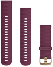 Correa de silicona Garmin 20mm (para Venu, Venu Sq / Sq 2 / 2 plus etc.), morado, + parte extendida, Quick Release, 010-12691-05