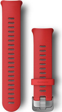 Correa Garmin Forerunner 45, silicona, roja, hebilla gris, talla L