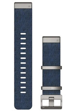 Correa Garmin MARQ, de nailon, azul, hebilla plateada