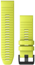 Correa de silicona Garmin 26mm (para Garmin Fenix 8/7X/6X (51mm), Tactix y otros), amarillo V1, QuickFit, 010-12864-04
