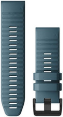 Correa Garmin QuickFit 26mm, silicona, azul, hebilla negra (Fenix 7X/6X/5X, Tactix, etc.)