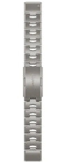 Brazalete de titanio Garmin 22mm (para Garmin Fenix 8/7/6 (47mm), Epix 2 y otros), plateado, QuickFit, 010-12863-08