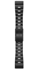 Brazalete de titanio Garmin 26mm (para Garmin Fenix 8/7X/6X (51mm), Tactix y otros), negro V1, QuickFit, 010-12864-09
