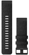 Correa Garmin QuickFit 26mm, nylon, gris oscuro, hebilla negra (Fenix 7X/6X/5X, Tactix, etc.)