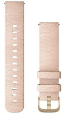 Correa Garmin Quick Release 20mm, de nailon, rosa, hebilla dorada (Venu, Venu Sq, Venu 2 plus, etc.)