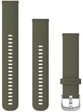 Correa de silicona Garmin 20mm (para Venu, Venu Sq, Venu 2 plus etc.), verde, Quick Release + parte extendida, 010-12924-11