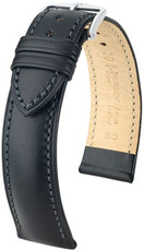 Correa de piel negra Hirsch Kent L 01002050-2 (Teletina)
