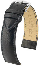 Correa de piel negra Hirsch Merino L 01206050-2 (Piel de oveja)