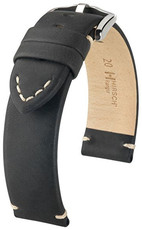 Correa de piel negra Hirsch Ranger L 05402050-2 (Teletina)