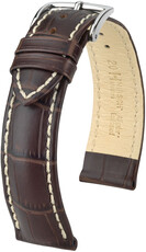Correa de piel marrón oscuro Hirsch Modena L 10302810-2 (Teletina)