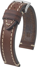 Correa de cuero marrón oscuro Hirsch Liberty L 10900210-2 (Teletina)