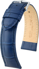 Correa de piel azul oscuro Hirsch Duke L 01028080-2 (Teletina)
