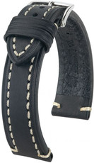 Correa de piel negra Hirsch Liberty XL 10920250-2 (Teletina)
