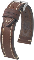 Correa de cuero marrón oscuro Hirsch Liberty XL 10920210-2 (Teletina)