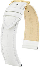 Correa de piel blanca Hirsch Duke M 01028101-1 (Teletina)