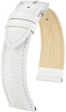 Correa de piel blanca Hirsch Duke M 01028101-2 (Teletina)