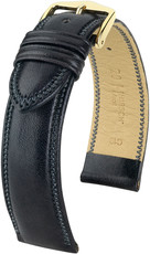 Correa de piel negra Hirsch Ascot M 01575050-1 (Teletina)