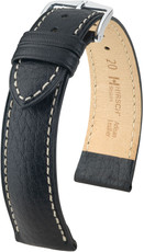 Correa de piel negra Hirsch Boston M 01302150-2 (Teletina)