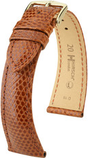 Correa de piel marrón Hirsch London L 04366070-1 (Piel de lagarto) Hirsch selection