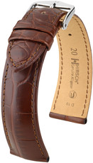 Correa de piel marrón Hirsch Genuine Alligator L10220719-2 (Piel de aligátor)