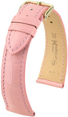 Correa de piel rosa claro Hirsch London M 04307122-1 (Piel de aligátor) Hirsch selection