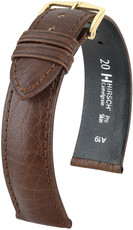 Correa de piel marrón oscuro Hirsch Camelgrain M 01009115-1 (Teletina)