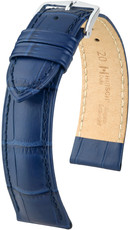 Correa de piel azul oscuro Hirsch Duke M 01028180-2 (Teletina)