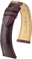Correa de piel burdeos Hirsch London L 04366060-1 (Piel de lagarto) Hirsch selection