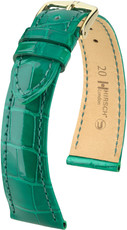 Correa de piel verde Hirsch London M 04307140 (Piel de aligátor) Hirsch selection