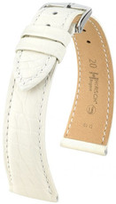 Correa de piel blanca Hirsch Regent L 04107009-2 (Piel de aligátor) Hirsch Selection