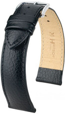 Correa de piel negra Hirsch Kansas M 01502150-2 (Teletina)