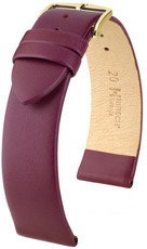 Correa de cuero Hirsch Toronto M 03702186-1, violeta, piel de becerro, longitud M, Quick Release