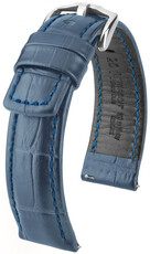 Correa de piel azul oscuro Hirsch Grand Duke L 02528080-2 (Teletina)