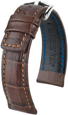 Correa de piel marrón oscuro Hirsch Grand Duke XL 02528210-2 (Teletina)