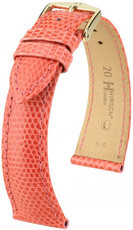 Correa de piel naranja Hirsch London L 04266022-1 (Piel de lagarto) Hirsch Selection