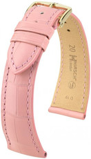 Correa de piel rosa Hirsch London M 04207122-1 (Piel de aligátor) Hirsch Selection