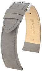 Correa de piel gris Hirsch Osiris M 03433130-2 (Teletina)