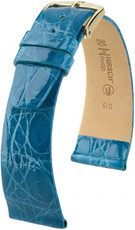 Correa de piel azul claro Hirsch Prestige L 02208083-1 (Piel de cocodrilo) Hirsch Selection