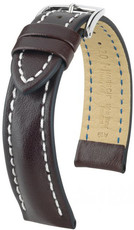 Correa de piel marrón oscuro Hirsch Heavy Calf L 02475010-1 (Teletina)