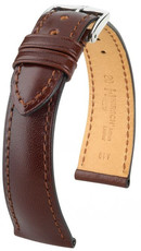 Correa de piel marrón oscuro Hirsch Siena L 04202010-2 (Teletina)