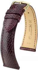 Correa de piel burdeos Hirsch London L 04266060-1 (Piel de lagarto) Hirsch Selection