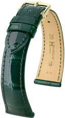 Correa de piel verde Hirsch London M 04207141-1 (Piel de aligátor) Hirsch Selection