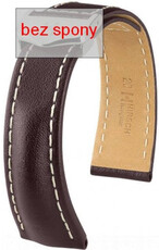 Correa de piel marrón oscuro Hirsch Navigator 07002410-2 (Teletina)