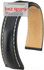 Correa de piel negra Hirsch Navigator 07002450-2 (Teletina)
