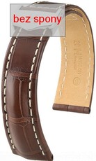 Correa de piel marrón Hirsch Navigator 07007419-2 (Piel de aligátor)